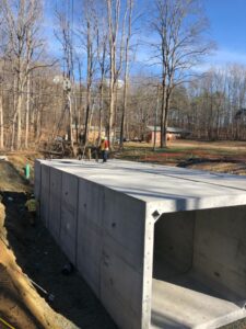 Twin 10x11 Box Culvert Installation